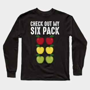 Check Out My Six Pack Apple Lover Long Sleeve T-Shirt